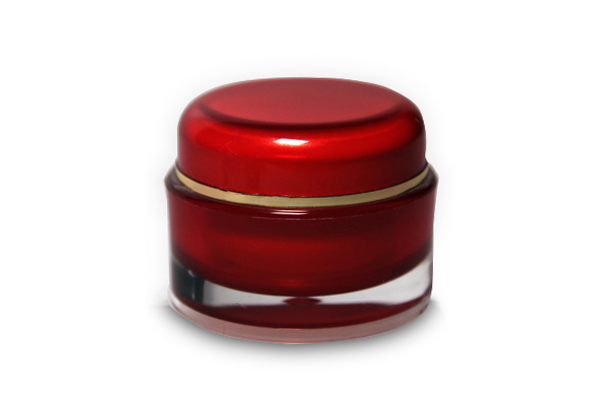 Articolo: VASO CREMA TONDO VETR. ROSSO ML. 50, Codice: VC-009-04